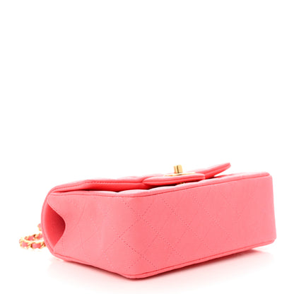 Chanel Caviar Quilted Mini Top Handle Rectangular Flap Pink 4 of 12