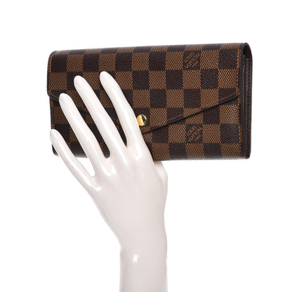 Louis Vuitton Damier Ebene Sarah Wallet NM 2 of 7