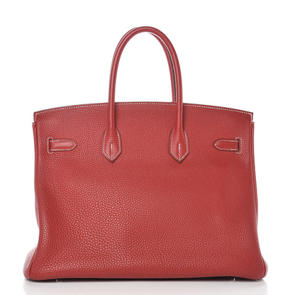 Hermes Togo Horseshoe Birkin 35 Rouge Garance 4 of 42