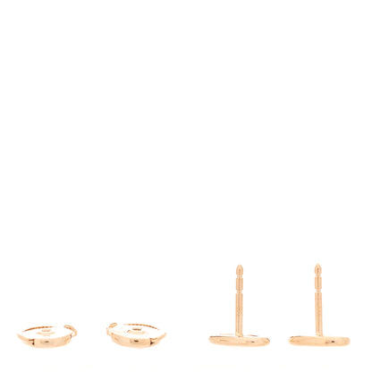 Hermes 18K Rose Gold TPM Farandole Stud Earrings 4 of 5