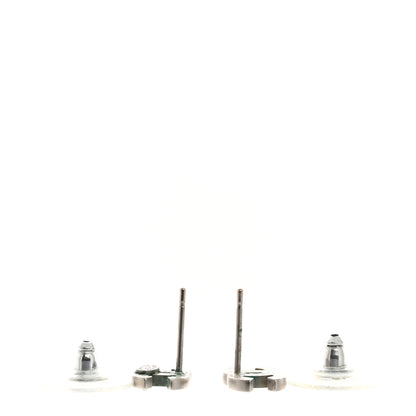 Chanel Crystal Mini Timeless CC Earrings Silver 2 of 4