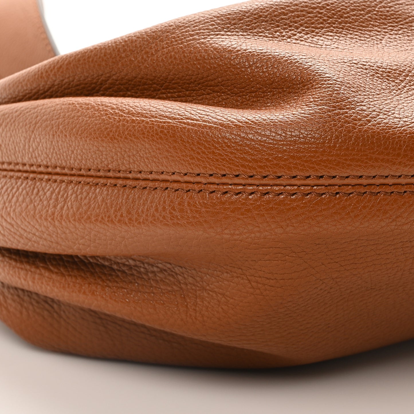 Grained Calfskin Small Bracelet Hobo Bag Clay Brown Clay Brown