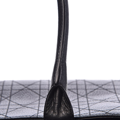 Christian Dior Calfskin Cannage Shoulder Bag Black 8 of 13