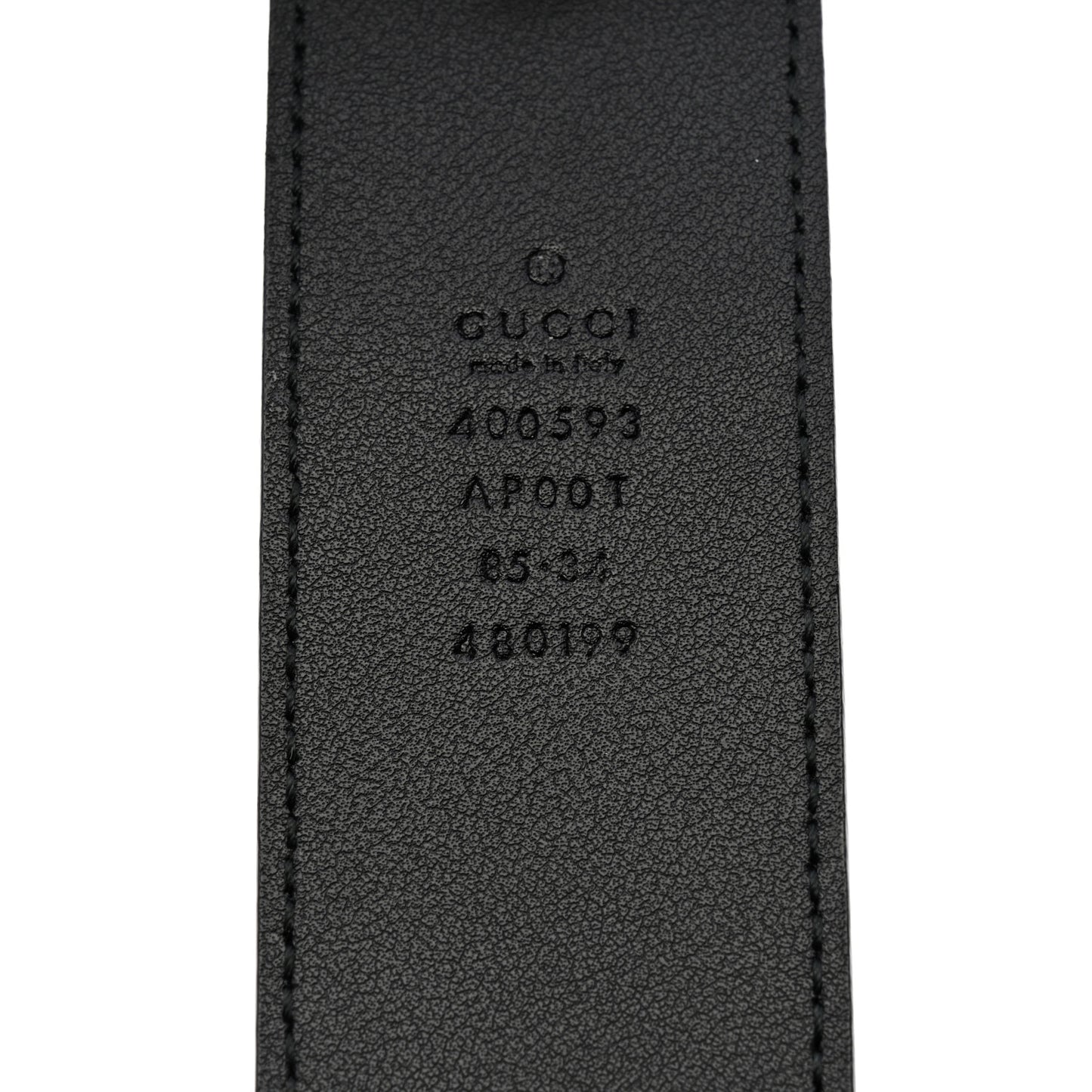 Calfskin Double G 40mm Belt 85 34 Black