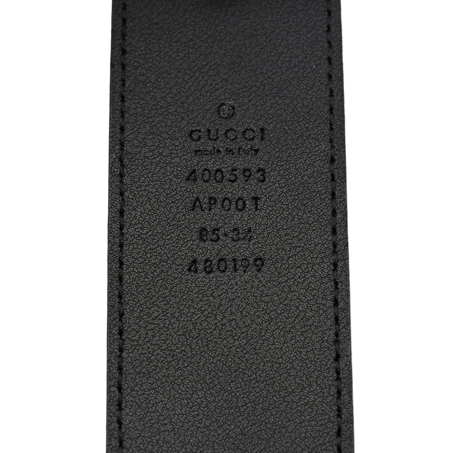 Gucci Calfskin Double G 40mm Belt 85 34 Black 5 of 6