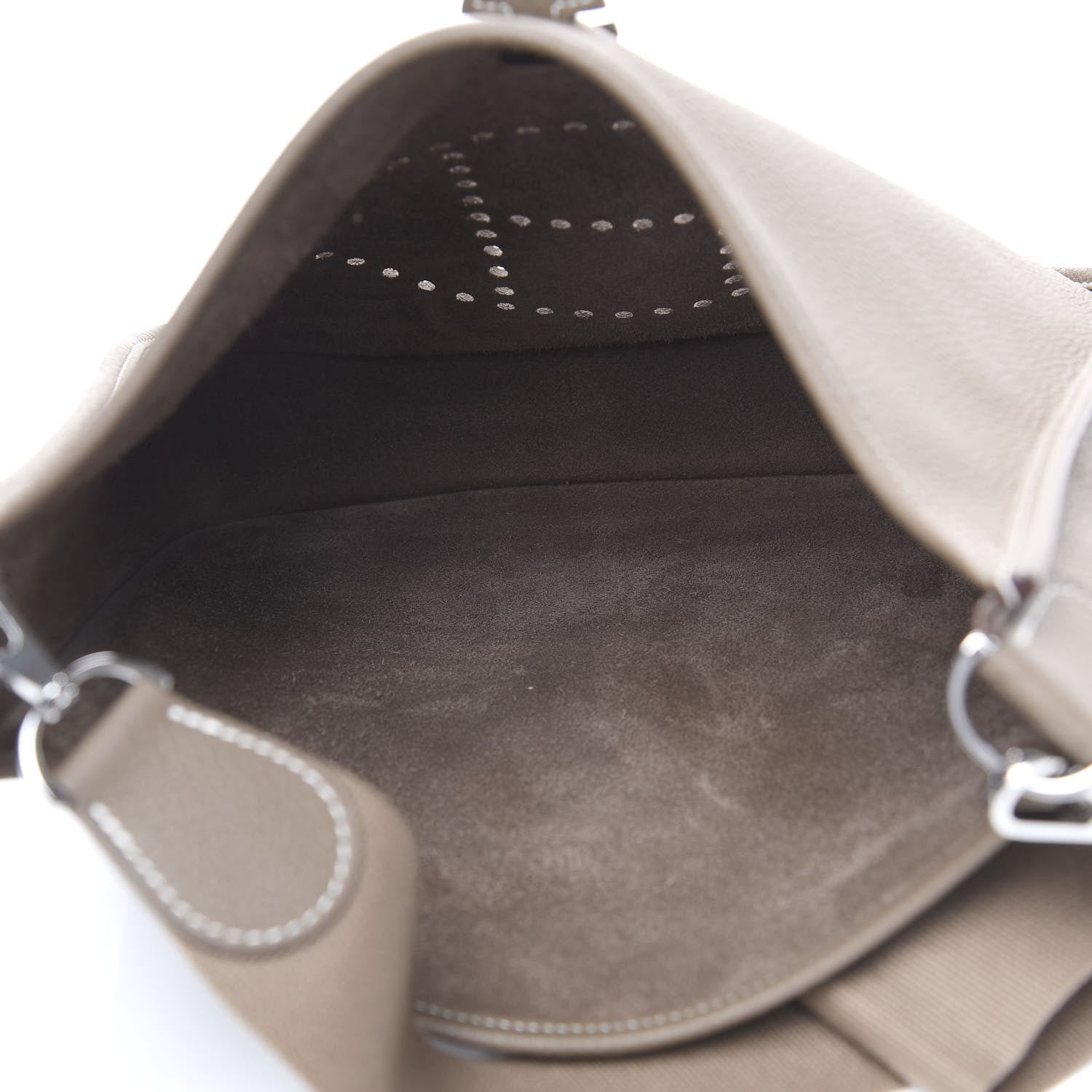 Hermes Taurillon Clemence Evelyne III PM Etoupe 4 of 12