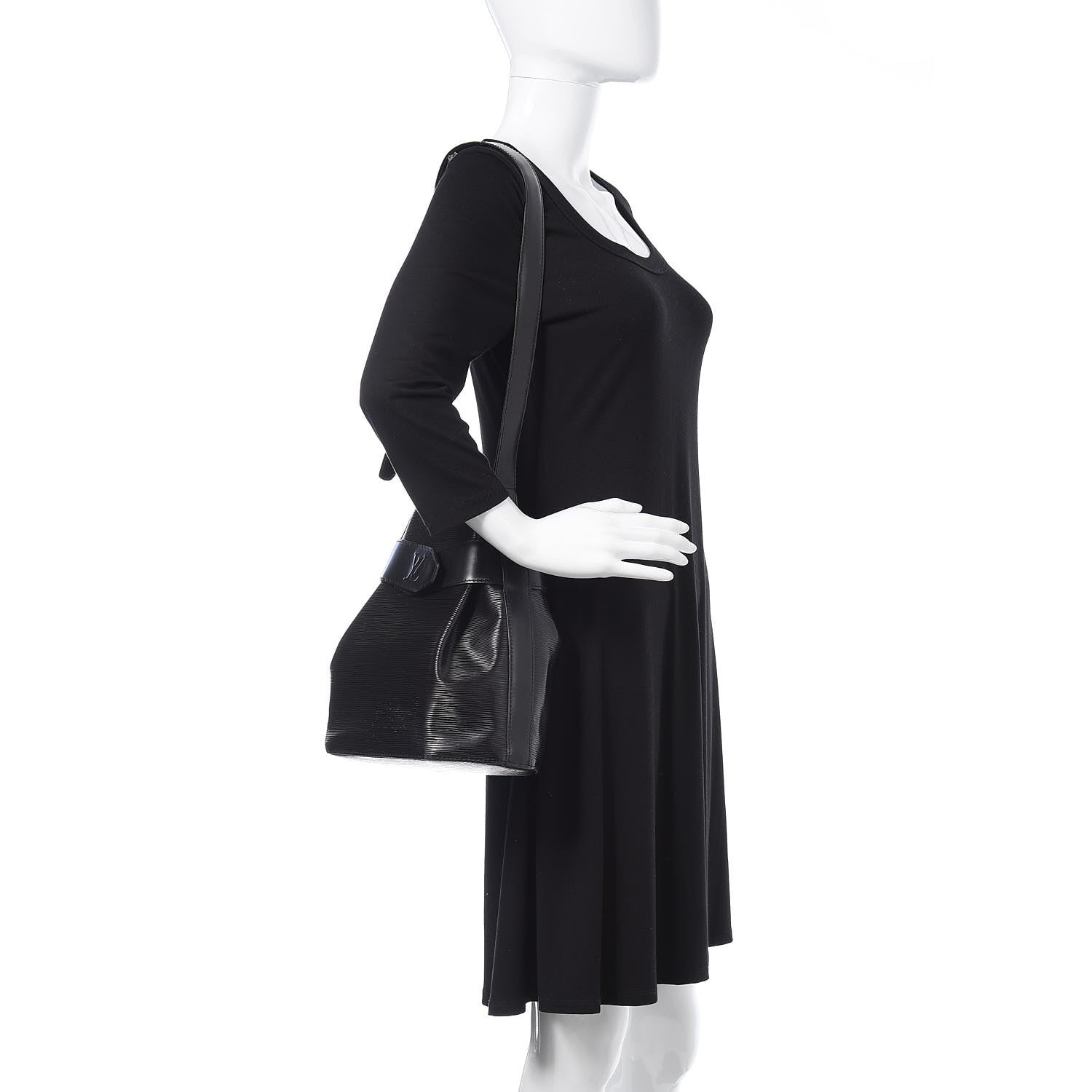Louis Vuitton Epi Sac D'Epaule Black 2 of 18