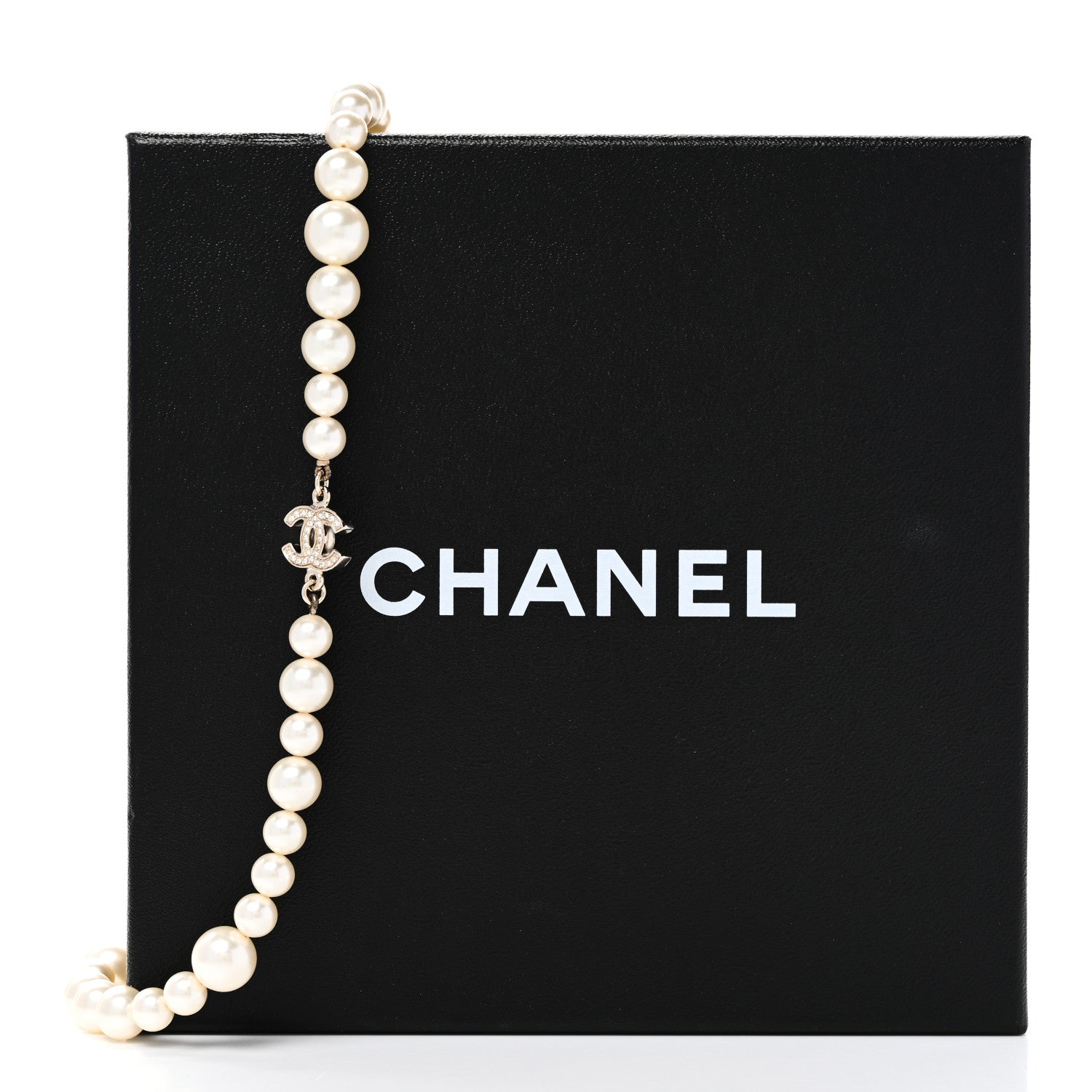 Chanel Graduated Pearl CC Long Necklace Gold 6 of 6