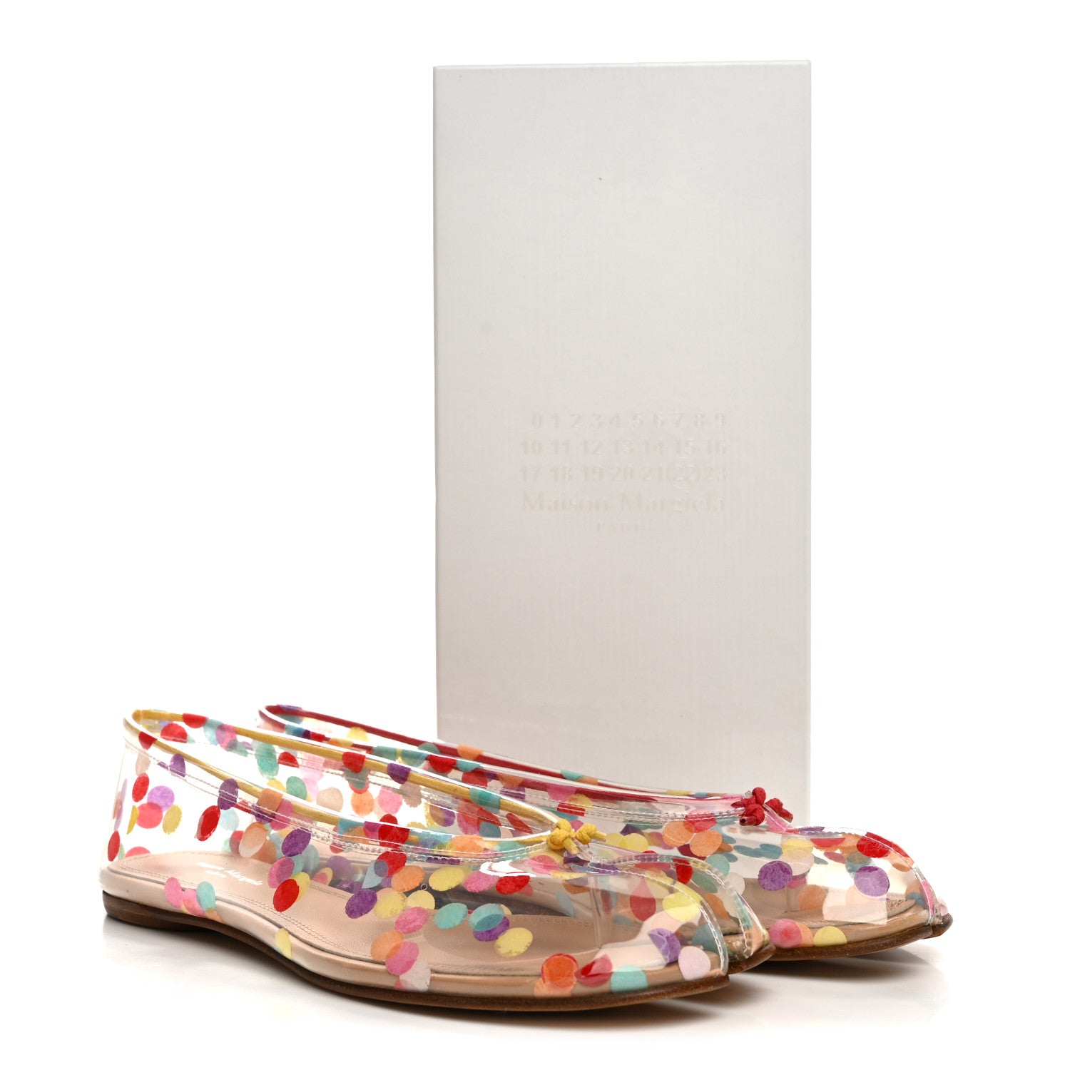 Maison Margiela PVC Confetti Printed Tabi New Ballerina Flats 38 Multicolor 9 of 9