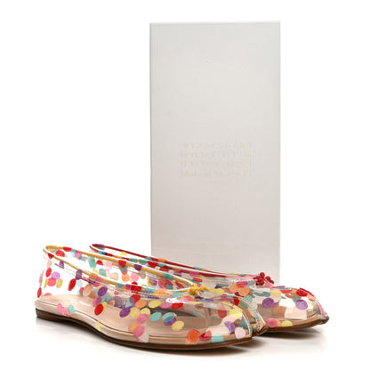 Maison Margiela PVC Confetti Printed Tabi New Ballerina Flats 38 Multicolor 9 of 9