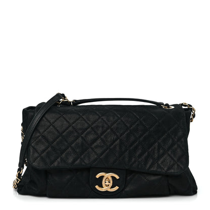 Chanel Iridescent Calfskin Large Chic Quilt Flap Black 1 of 9