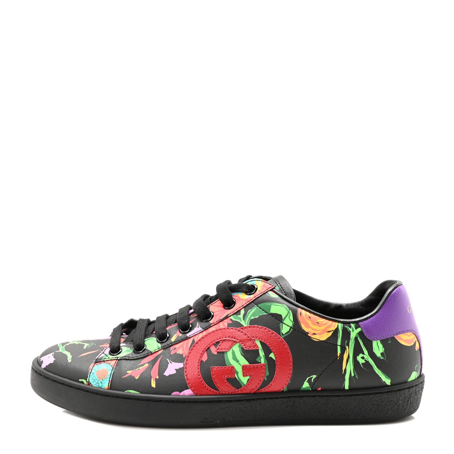 X KEN SCOTT Canvas Infinity Jenni Womens Ace Sneakers 38.5 Black Pink Hibiscus Red Blue Shine Purple