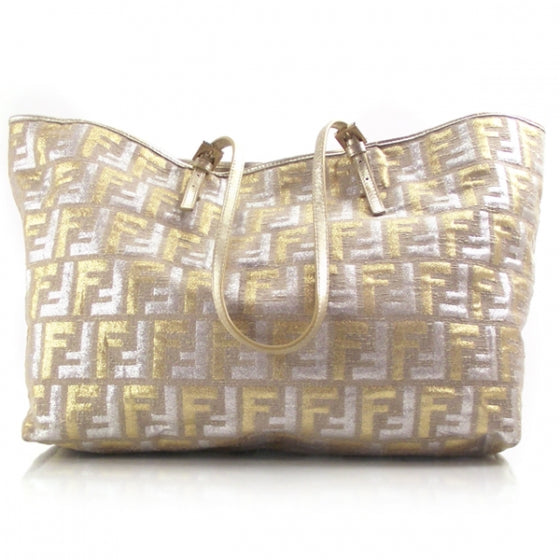 Zucchino Shopper Metallic Gold Tan