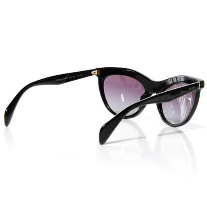 Prada Crystal Cat Eye Sunglasses SPR 04P Black Havana 2 of 6