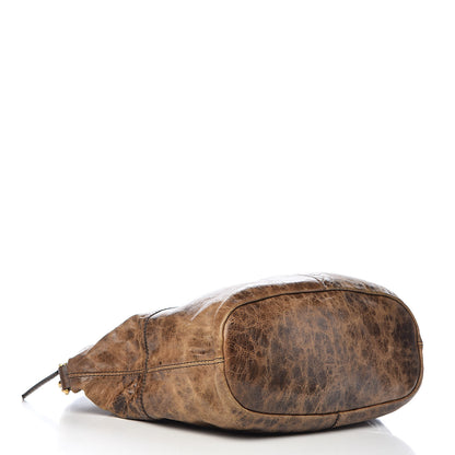 Givenchy Crackled Calfskin Medium Nightingale Light Brown 4 of 10