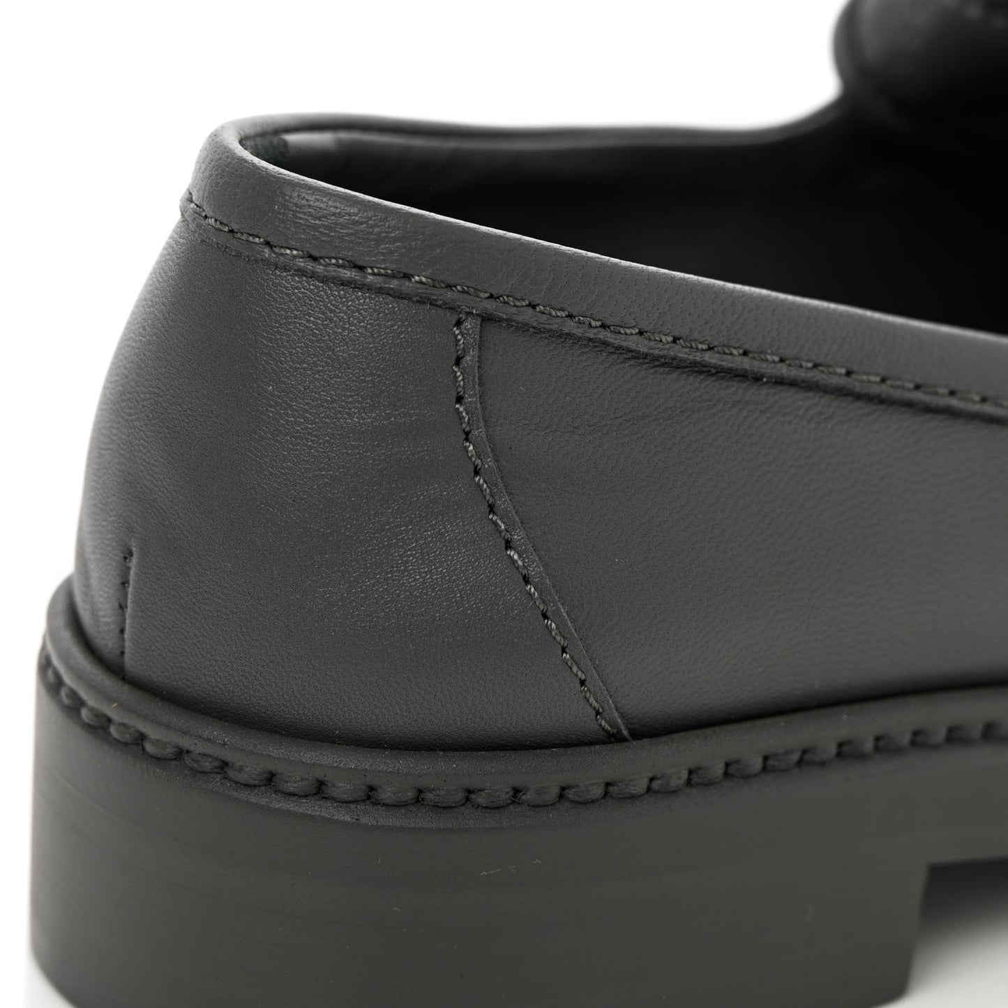 Lambskin Quilted CC Turnlock Loafers 36 Grey