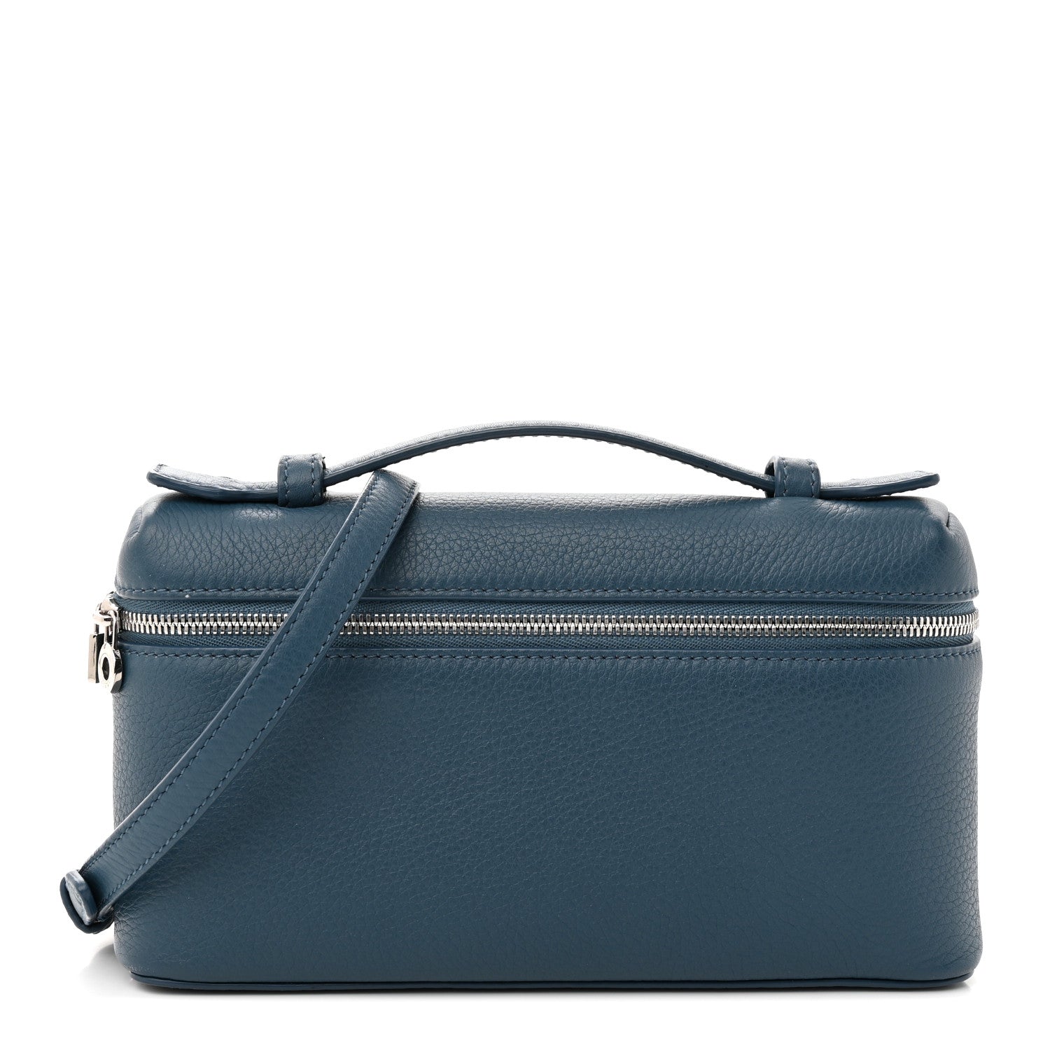 Loro Piana Grained Calfskin L19 Extra Pocket Pouch Cloud Sky 1 of 15