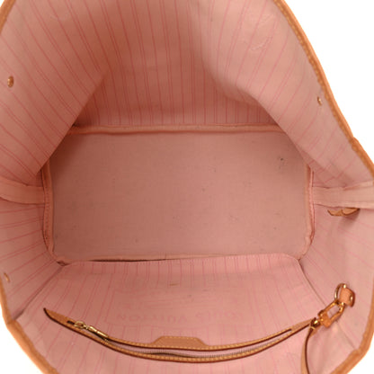 Louis Vuitton Damier Azur Neo Neverfull MM Rose Ballerine 6 of 12