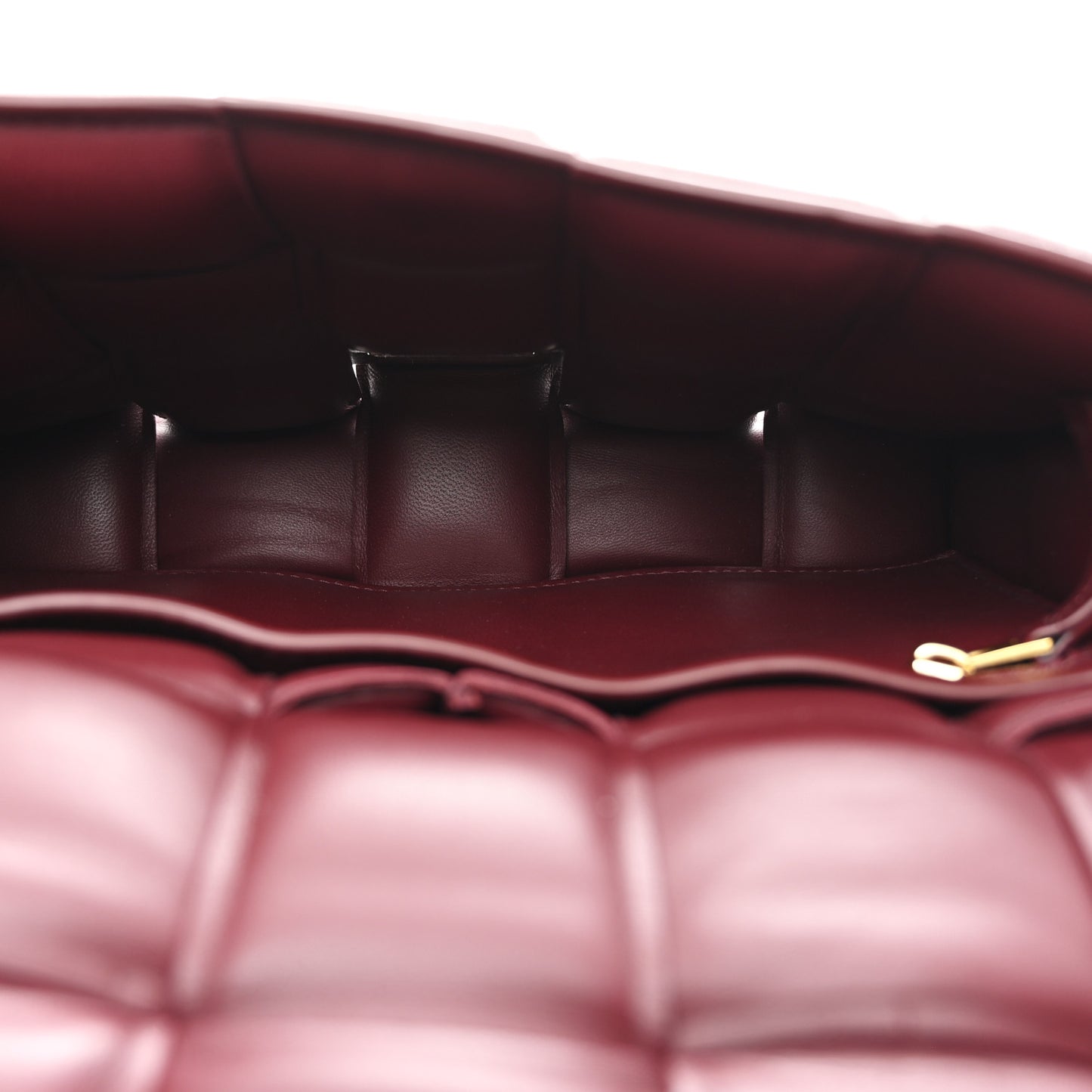 Nappa Maxi Intreccio Padded Cassette Crossbody Bag Barolo