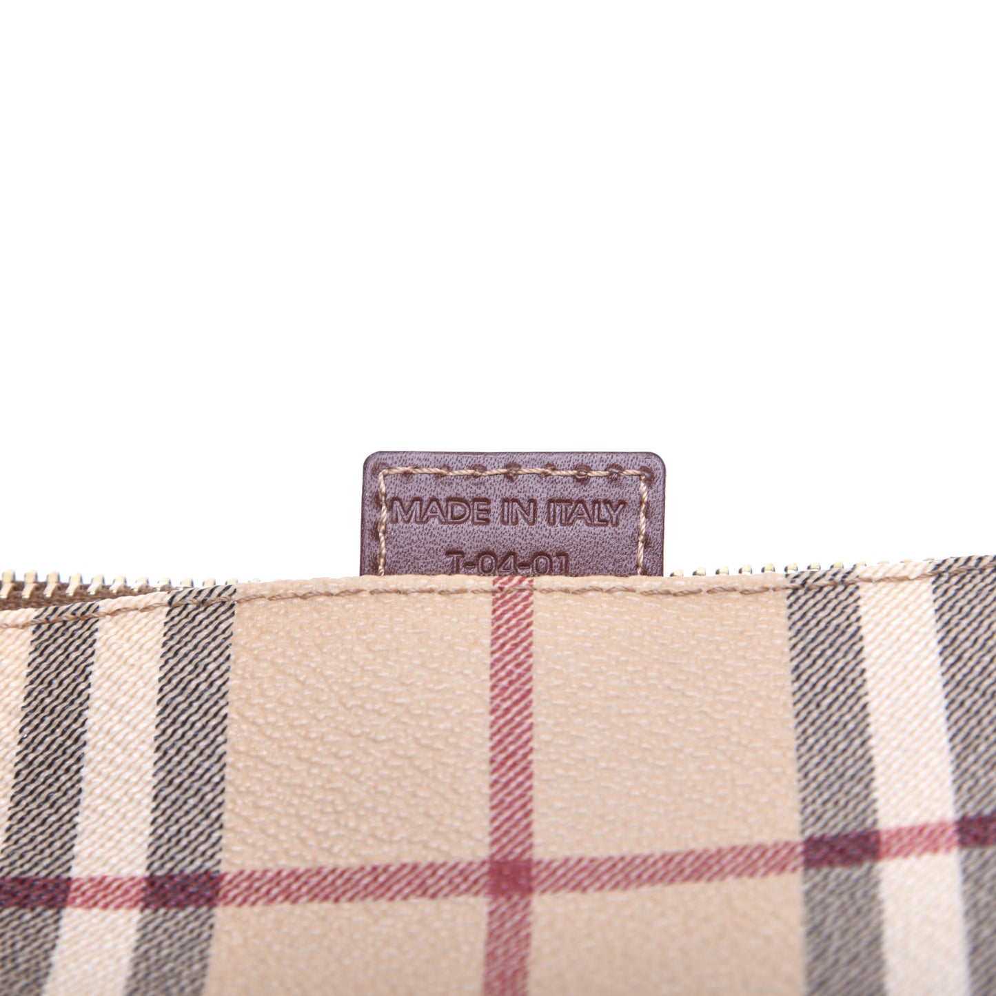 Haymarket Check Pochette Chocolate