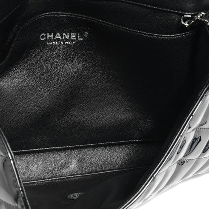 Chanel Patent Quilted Clutch Flap Black 7 of 9