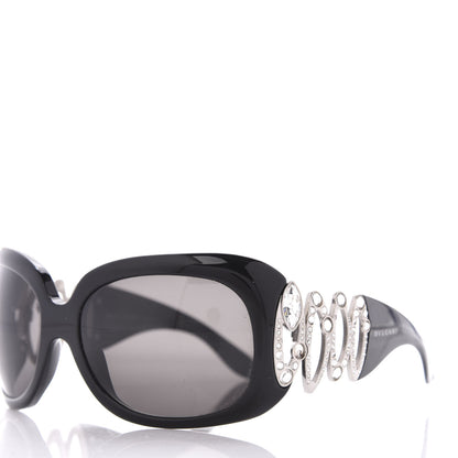 Bulgari Oval Crystal 8016-B Sunglasses Black 7 of 9