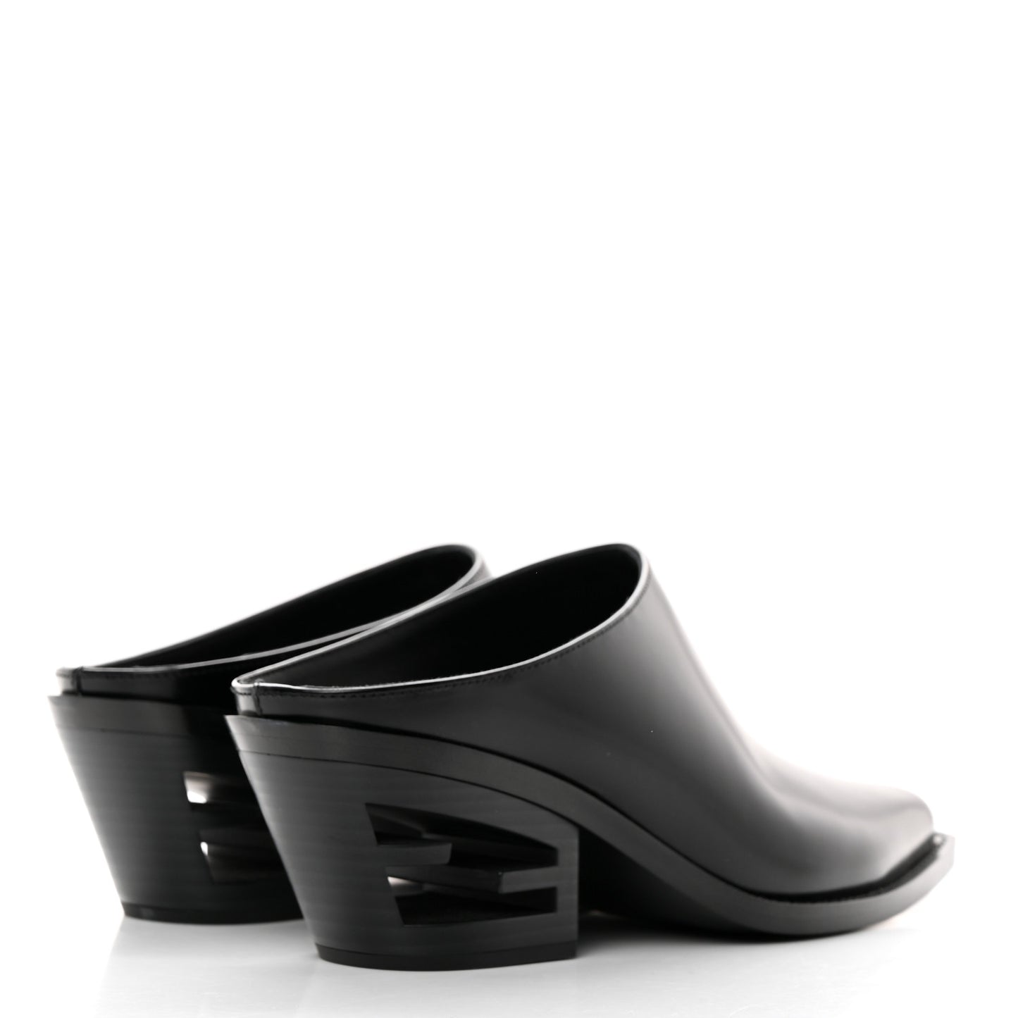 Vitello Abrasivato FF Cut Mules 39.5 Black