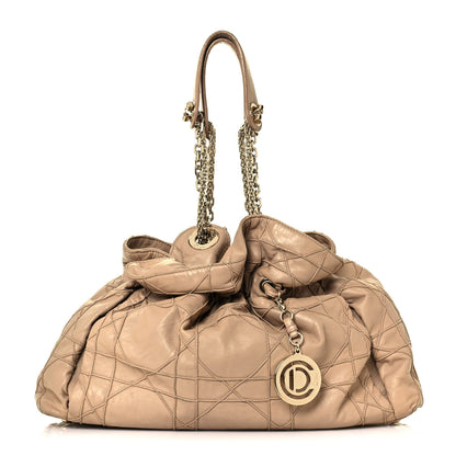 Christian Dior Lambskin Cannage Medium Le Trente Tote Beige 1 of 15