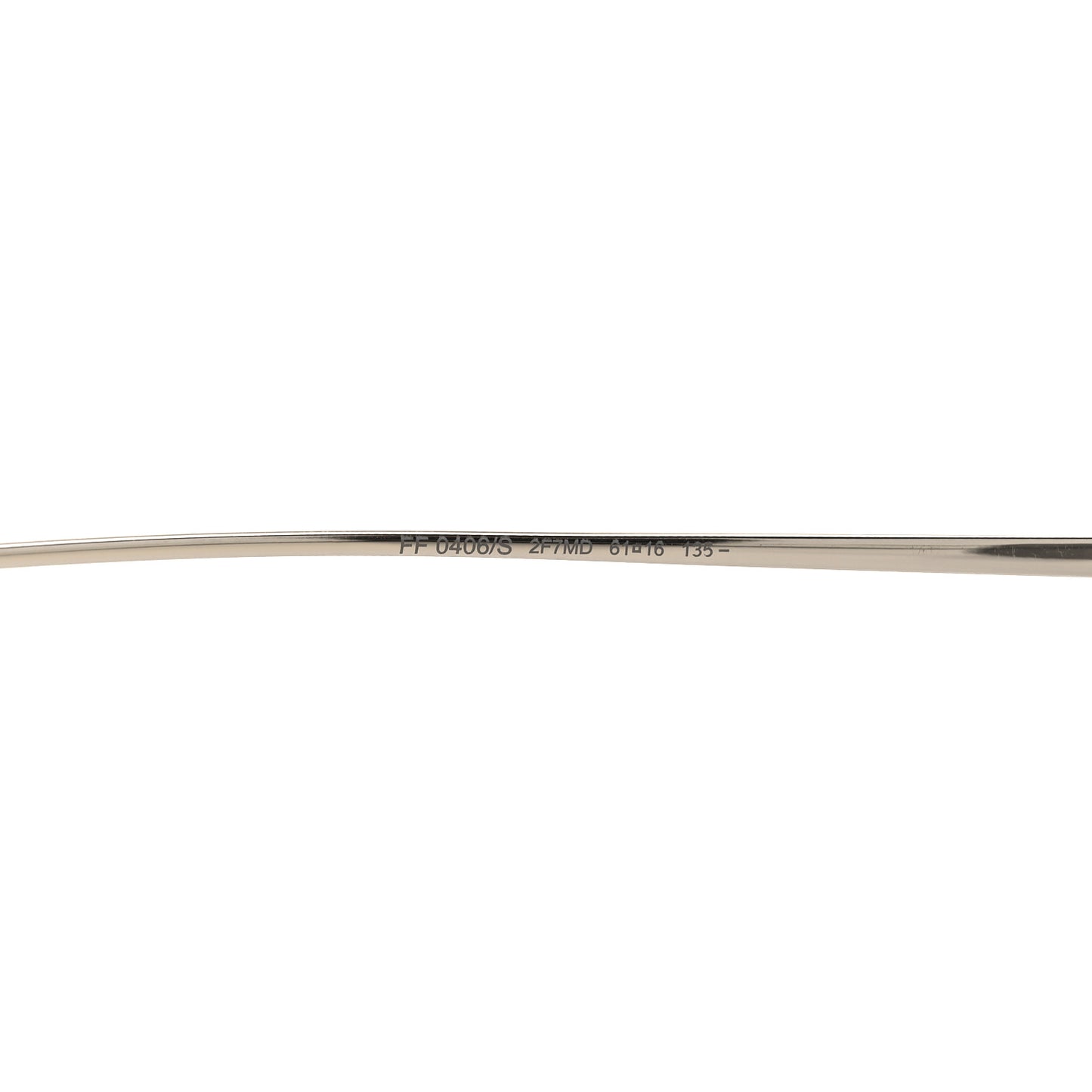Metal Aviator Sunglasses FF0406/S Silver