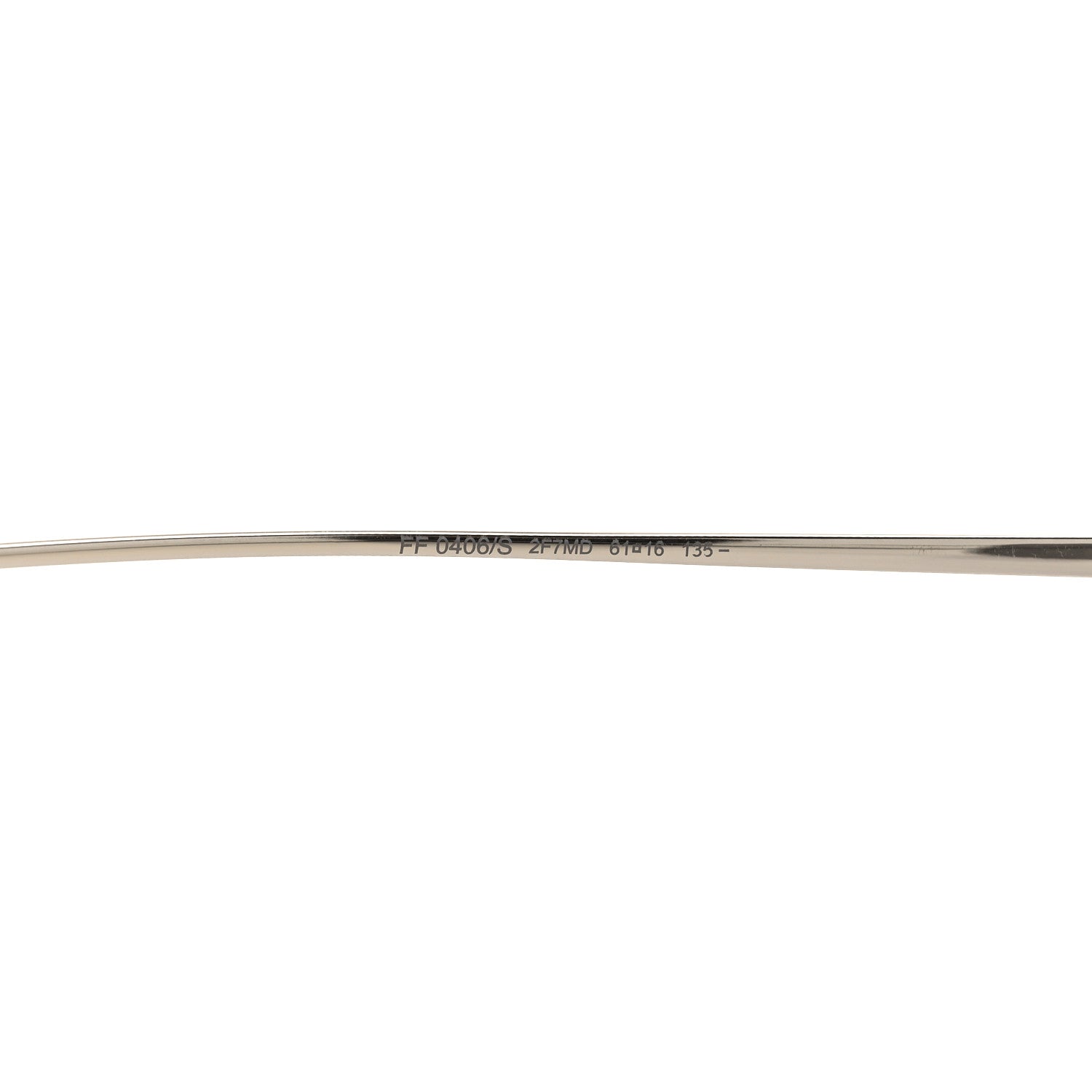 Fendi Metal Aviator Sunglasses FF0406/S Silver 6 of 7