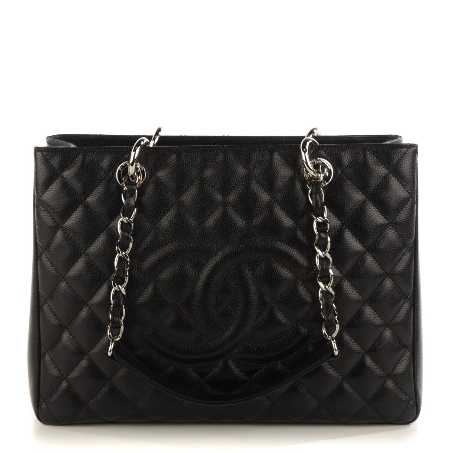 Chanel Caviar Quilted Grand Shopping Tote GST Black 1 of 7