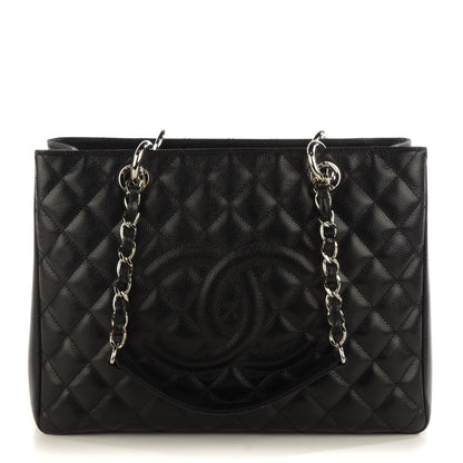 Chanel Caviar Quilted Grand Shopping Tote GST Black 1 of 7