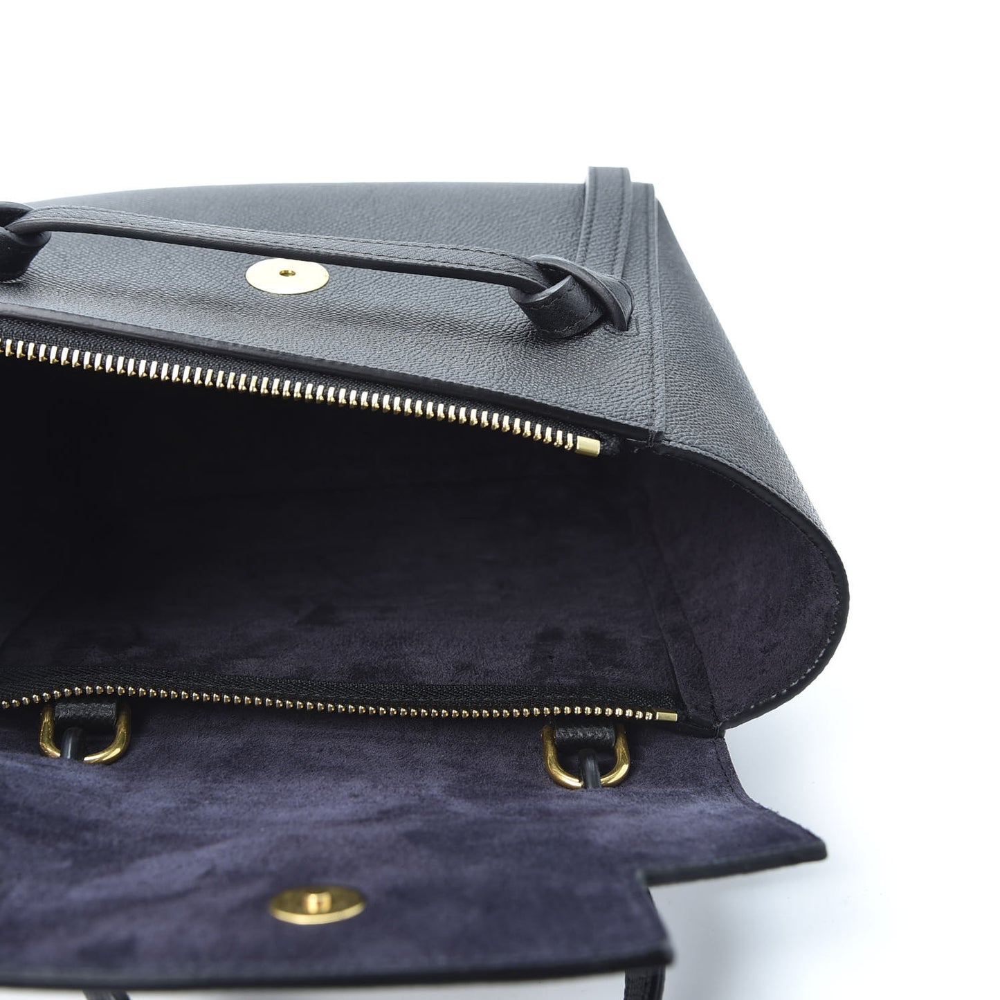 Grained Calfskin Nano Belt Bag Black