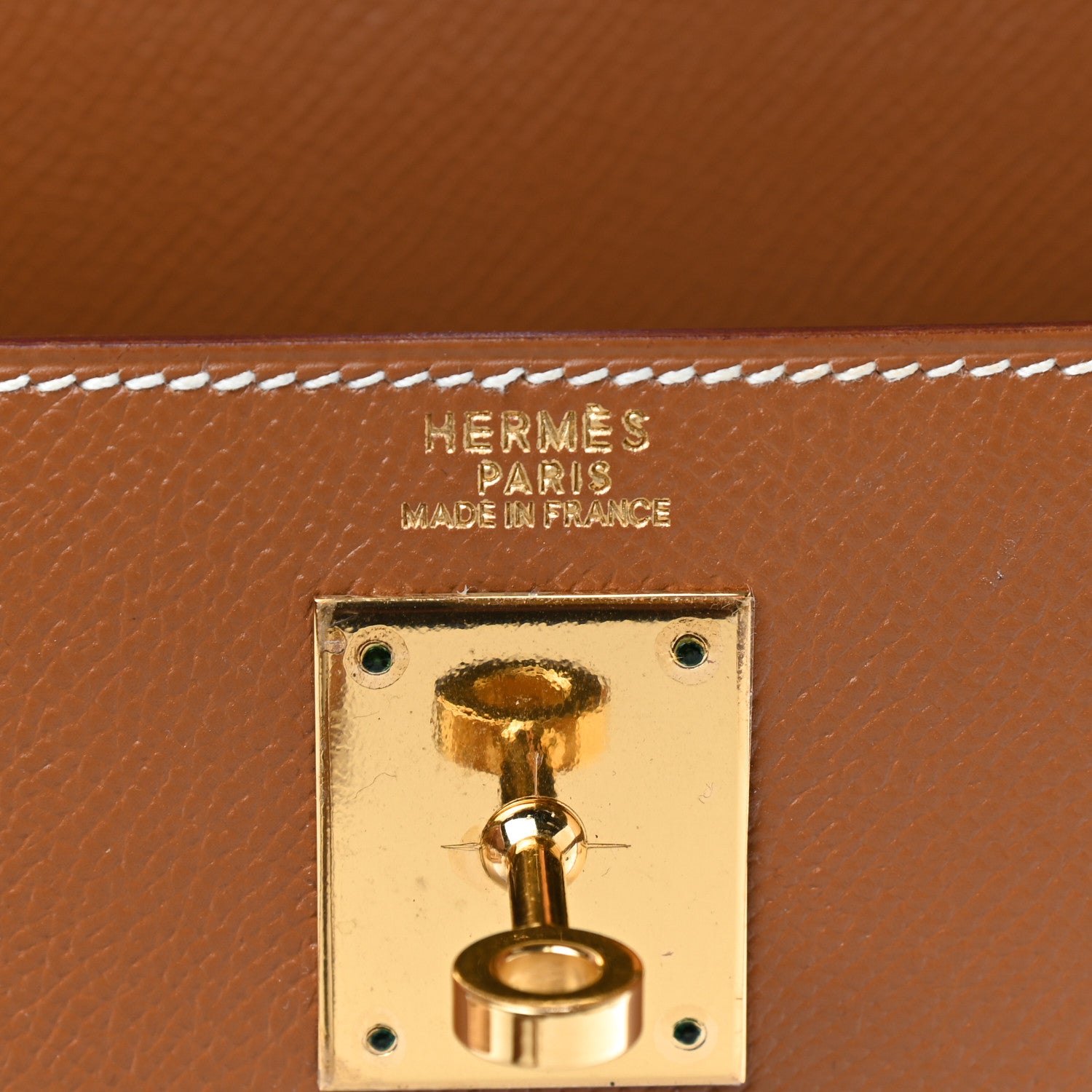 Hermes Epsom Kelly Sellier 32 Gold 7 of 10