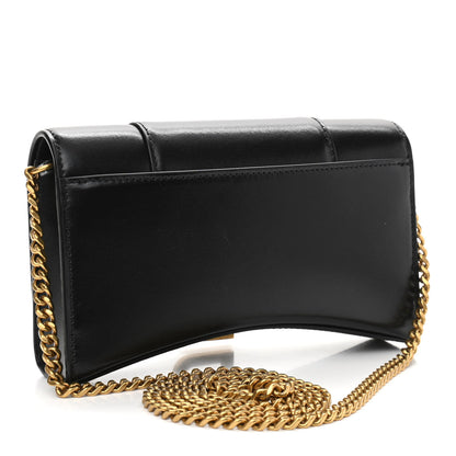 Balenciaga Shiny Box Calfskin Hourglass Chain Bag Black 3 of 13