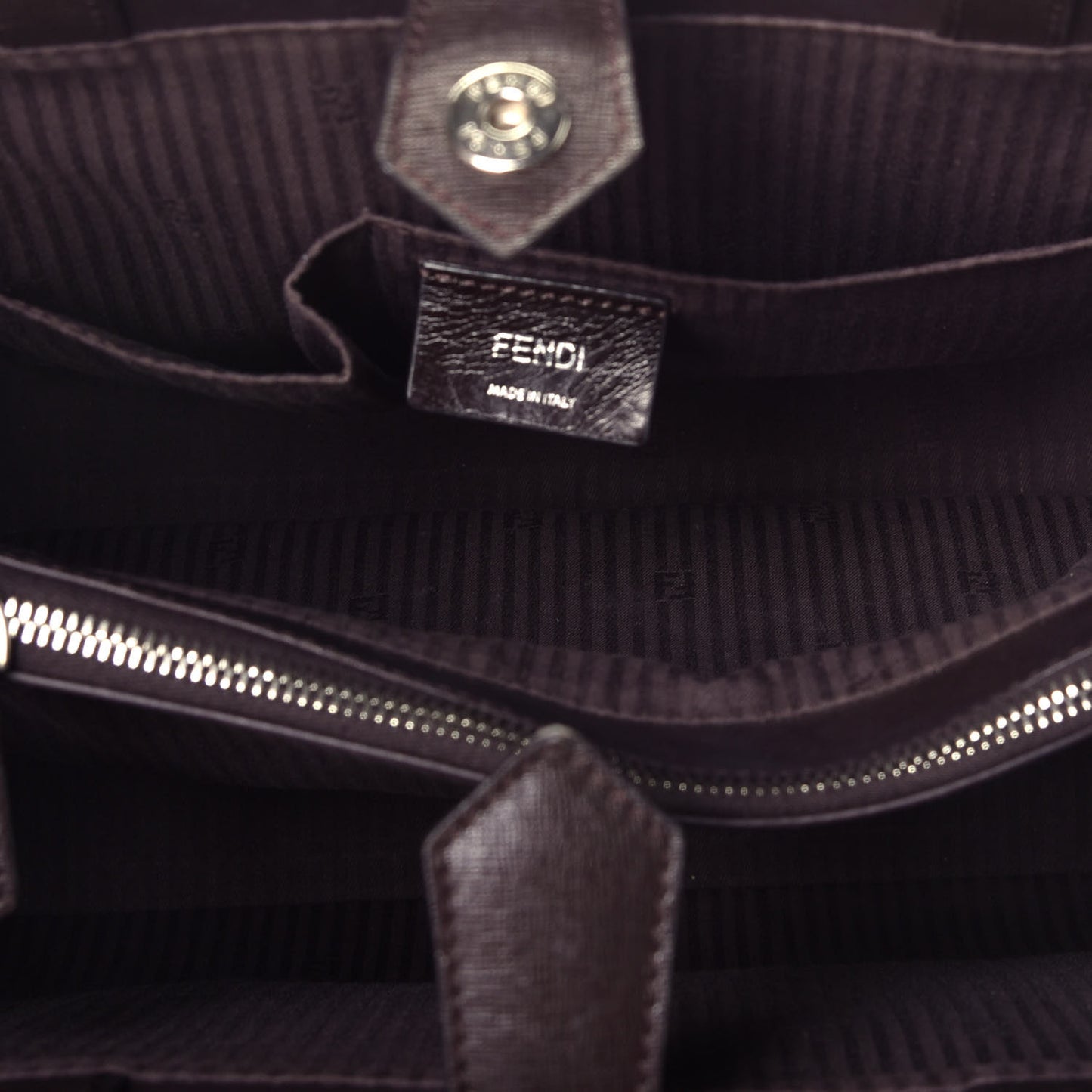 Vitello Elite Colorblock Regular 2Jours Tote Caffe Noir Bordeaux Glicine
