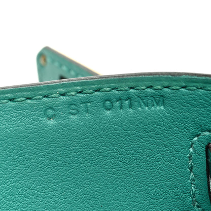 Hermes Swift Kelly Pochette Clutch Vert Verone 7 of 9