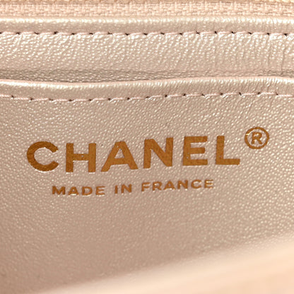 Chanel Iridescent Lambskin Quilted Mini Rectangular Flap Ivory 6 of 13