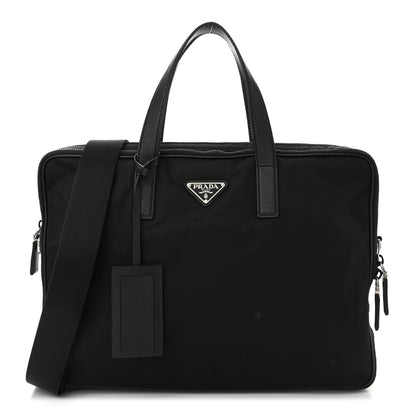 Prada Tessuto Nylon Saffiano Briefcase Black 1 of 11