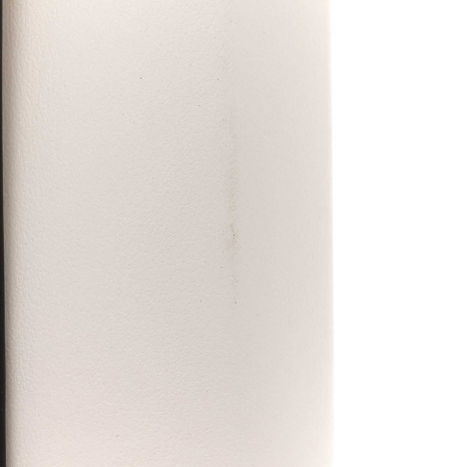 Fendi Vitello Kyoto Metal Fendi Roma Logo Chain Continental Wallet White 11 of 13