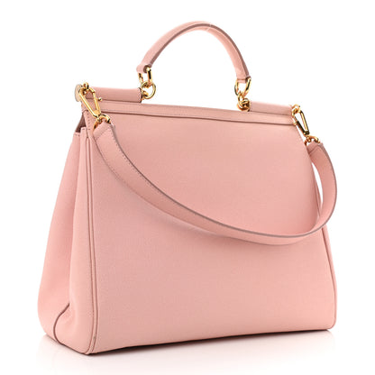 Dolce & Gabbana Dauphine Large Miss Sicily Satchel Rosa Chiaro 3 of 12