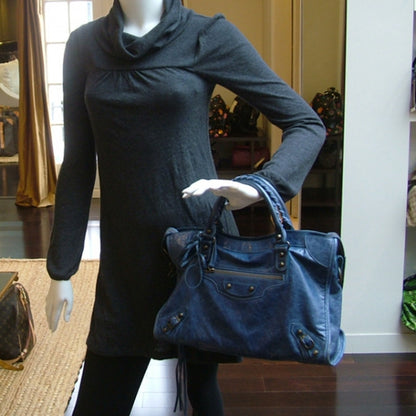Balenciaga Chevre City Indigo 2 of 11