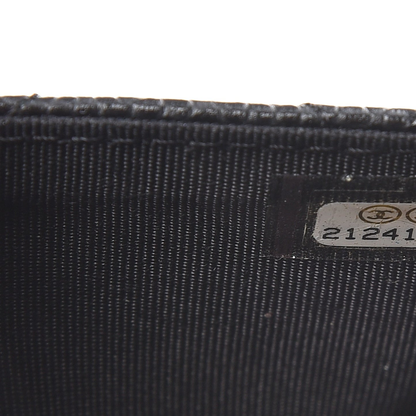 Caviar Quilted Flap Card Holder Black