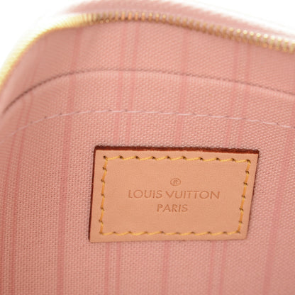 Louis Vuitton Damier Azur Neverfull MM GM Pochette Rose Ballerine 6 of 7