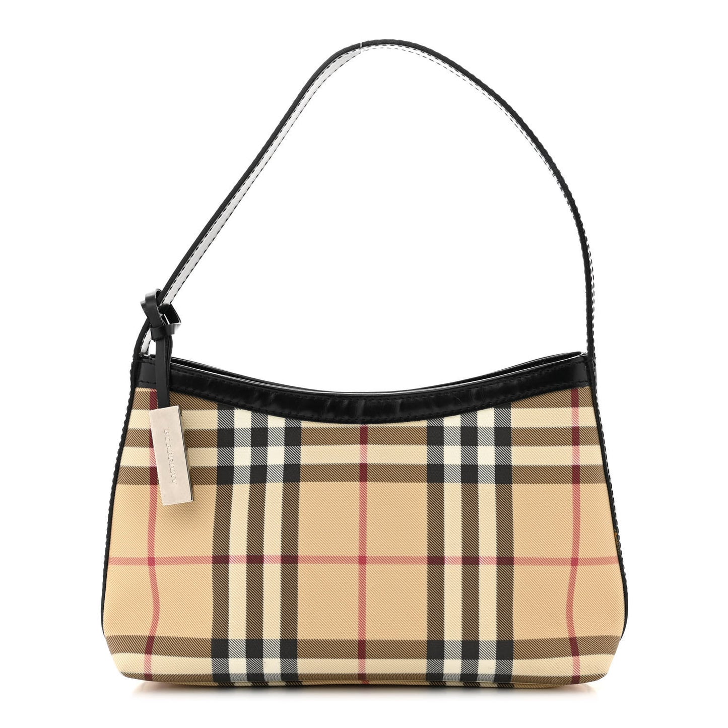 House Check Shoulder Bag Black