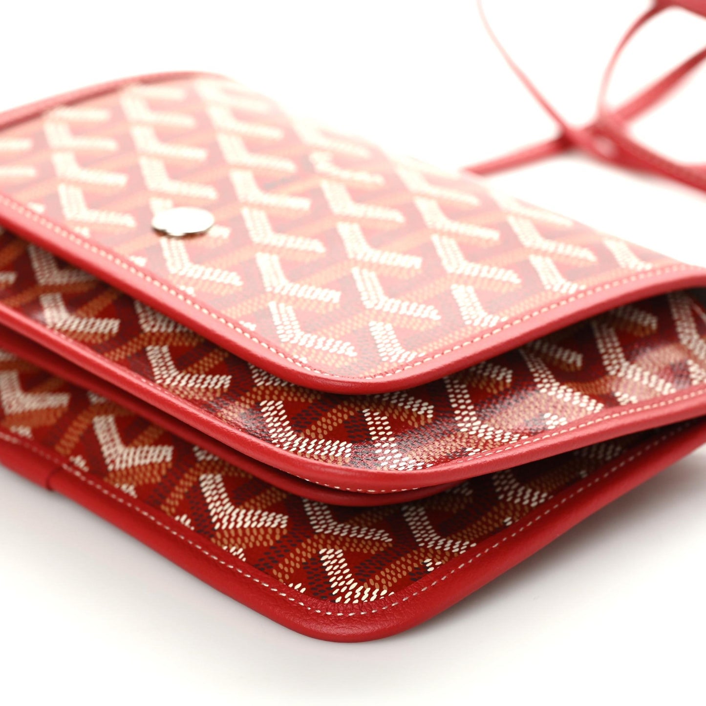 Goyardine Plumet Wallet Clutch Red
