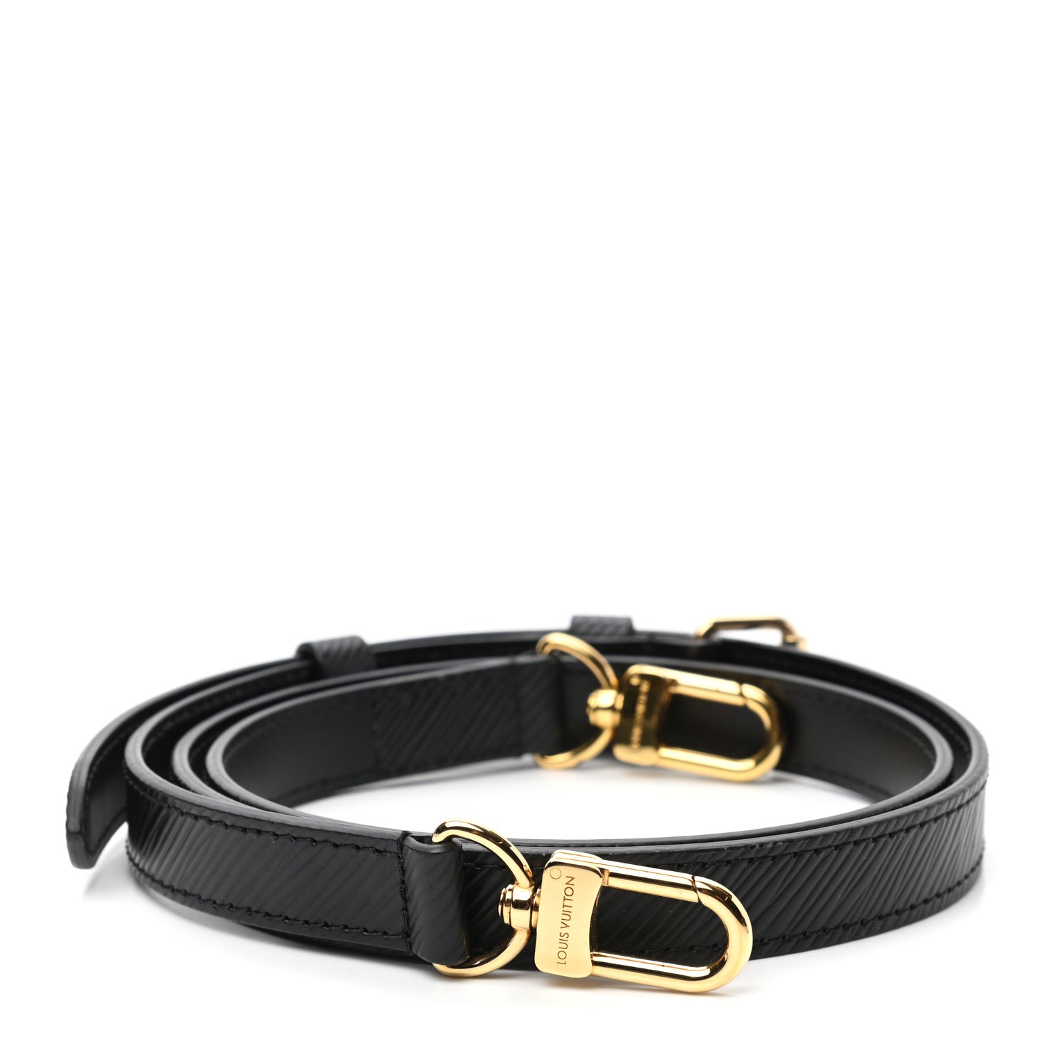 Louis Vuitton Epi 16mm Adjustable Shoulder Strap Black 1 of 3