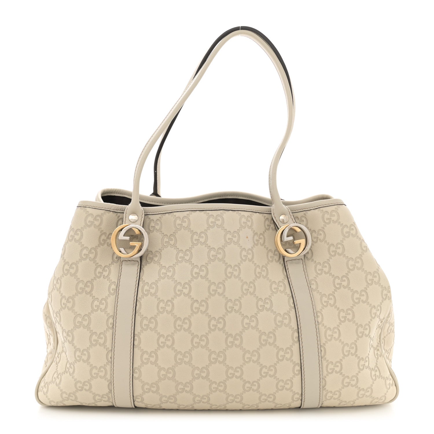 Gucci Guccissima Medium GG Twins Tote Off White 1 of 15