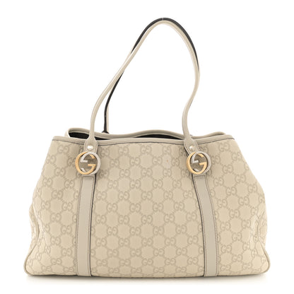 Gucci Guccissima Medium GG Twins Tote Off White 1 of 15