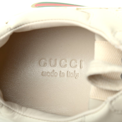 Gucci Calfskin Logo Womens Rhyton Sneakers 39.5 Ivory 7 of 9